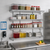 Thumbnail image #2 for Eagle Group QuadTruss 5-Tier Piggyback Wall-Mounted Wire Shelf Kit, 36 x 18 Inch, Chrome Finish