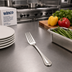 Thumbnail image #3 for Winco Deluxe Pearl 8-1/8 Inch European Table Fork, 18/8 Stainless Steel, Extra Heavy Weight, Mirror Finish