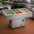 Thumbnail image #2 for Atlas Metal WCMD-C-X-6 6-Pan Deep Refrigerated Drop-In Cold Food Well (Remote Refrigeration)
