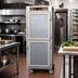 Thumbnail image #2 for Metro C5 6 Series Mobile Full-Height Pass-Thru Heated Holding Cabinet with Dutch Tempered Glass and Dutch Solid Doors, 34 Full-Size Pan Capacity, 120V