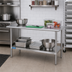 Thumbnail image #2 for 60 Inch x 14 Inch Stainless Steel Work Table with Adjustable Undershelf