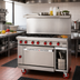 Thumbnail image #2 for American Range 48-Inch Gas Restaurant Range with Manual Griddle, 26-1/2-Inch Standard Oven, and Storage Base