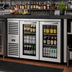 Thumbnail image #2 for True Premier Bar 48-Inch Two-Section Refrigerated Back Bar Cooler with Locking Glass Doors