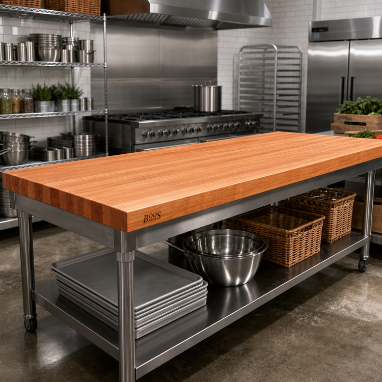 Product image #2 for Boos Block American Cherry Edge Grain Kitchen Countertop, 120 x 30 x 2-1/4 Inch, Oil Finish