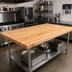Thumbnail image #2 for Boos Block Blended Edge Grain Maple Kitchen Countertop, 84 x 42 x 1-1/2 Inch, Oil Finish