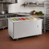 Thumbnail image #2 for Randell IC-6 Mobile Modular Ice-Cooled Cold Food Table, 6-Pan, Enclosed Base