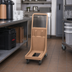 Thumbnail image #3 for Cambro Camdolly® Open-Frame Beverage Server and Carrier Dolly with Handle, 350 lb Capacity, Coffee Beige
