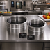 Thumbnail image #2 for CookTek SinAqua Round Waterless Drop-In Induction Hot Food Dry Well, 14.75-Inch, 650W, 208-240V