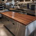 Thumbnail image #2 for John Boos Boos Block American Black Walnut Full-Length Edge Grain Kitchen Countertop, 96
