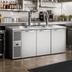 Thumbnail image #2 for True Premier Bar 84-Inch Three-Section Pass-Thru Refrigerated Draft Bar Cooler with 2 Beer Columns