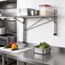 Thumbnail image #2 for Eagle Group Adjustable Post Wire Wall Mount Prepackaged End Unit, 18-Inch Deep, Stainless Steel