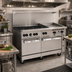 Thumbnail image #2 for Wolf Challenger XL™ 60-Inch Gas Restaurant Range with 6 Open Burners, 24-Inch Manual Griddle, and 2 Standard Ovens