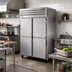 Thumbnail image #2 for True SPEC SERIES Two-Section Pass-Thru Reach-In Refrigerator with 4 Half Front and 2 Rear Solid Swing Doors, Stainless Steel, Top Mount