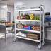 Thumbnail image #2 for Fermod Fermostock 4-Tier Mobile Polymer Shelving Unit, 71