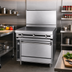 Thumbnail image #2 for Titan JTRH-2HT-36 36 Inch Gas Heavy Duty Hot Top Range with Standard Oven