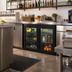 Thumbnail image #3 for Perlick BBR48 48-Inch Two-Section Remote Back Bar Refrigerator with Locking Solid Doors
