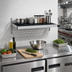 Thumbnail image #2 for Fermod Vented Wall-Mounted Shelf Unit, 31 Inch Wide x 18 Inch Deep, Anodized Aluminum