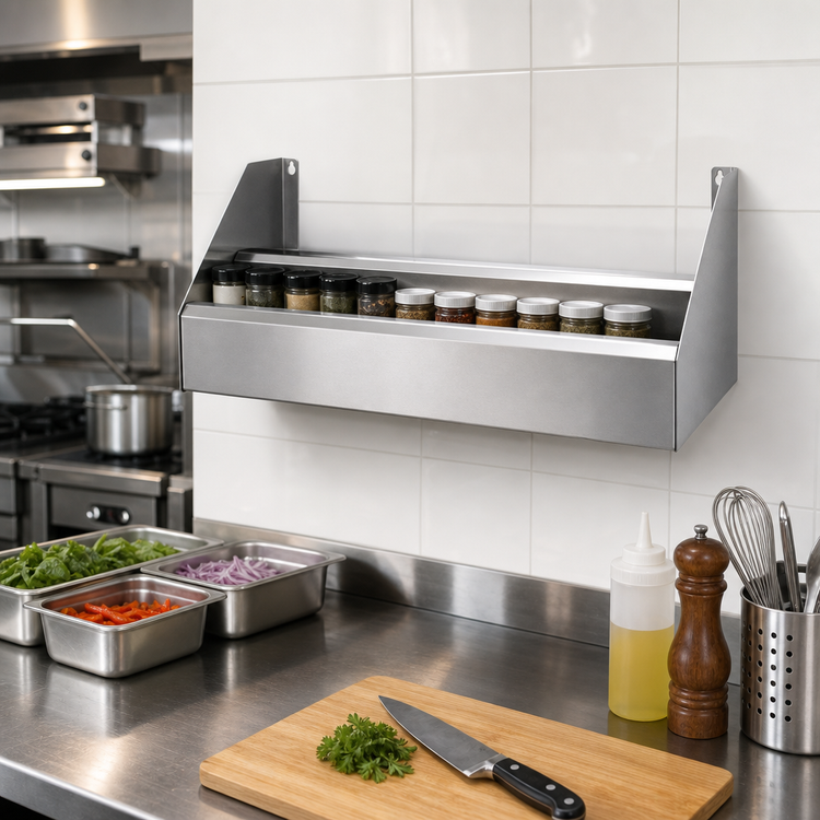 Product image #2 for CHOICE 36-Inch x 10-Inch Double Speed Rail with Keyhole Mounting, Stainless Steel