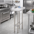 Thumbnail image #2 for 18-Inch x 36-Inch 400-Series Stainless Steel Equipment Filler Table with Rear Up-Turn