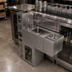 Thumbnail image #2 for BK Resources 12-Inch Underbar Glass Rinser Hand Sink with Push-Down Rinser and Faucet