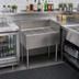 Thumbnail image #2 for Krowne Royal Series Freestanding Underbar Corner Drainboard with Right End Return, Stainless Steel, 30 x 19 x 36-1/2 Inches