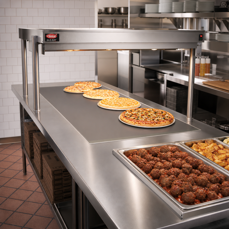 Product image #2 for Hatco Glo-Ray Built-In Heated Shelf with Flush Top, 31.5 x 25.5 Inch Surface, Hardcoat Aluminum