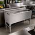Thumbnail image #2 for John Boos Slim-Line 48-Inch Stainless Steel Underbar Ice Bin/Cocktail Unit with Sliding Lid