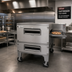 Thumbnail image #2 for Lincoln Impinger 3200 Series 3240-2R Double-Deck Electric Conveyor Oven Package, 40-Inch Baking Chamber, FastBake Technology
