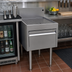 Thumbnail image #2 for Glastender Underbar Drainboard Half Cabinet with Locking Door, 18-Inch Wide x 24-Inch Deep, Stainless Steel