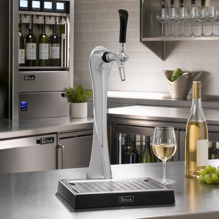 Product image #2 for Perlick Lucky Style Single-Faucet Chrome Wine Dispensing Kit