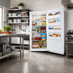 Thumbnail image #2 for Koolmore RUF-17C 32.8-Inch White 1-Section Convertible Reach-In Refrigerator/Freezer, Self-Contained, Solid Hinged Door