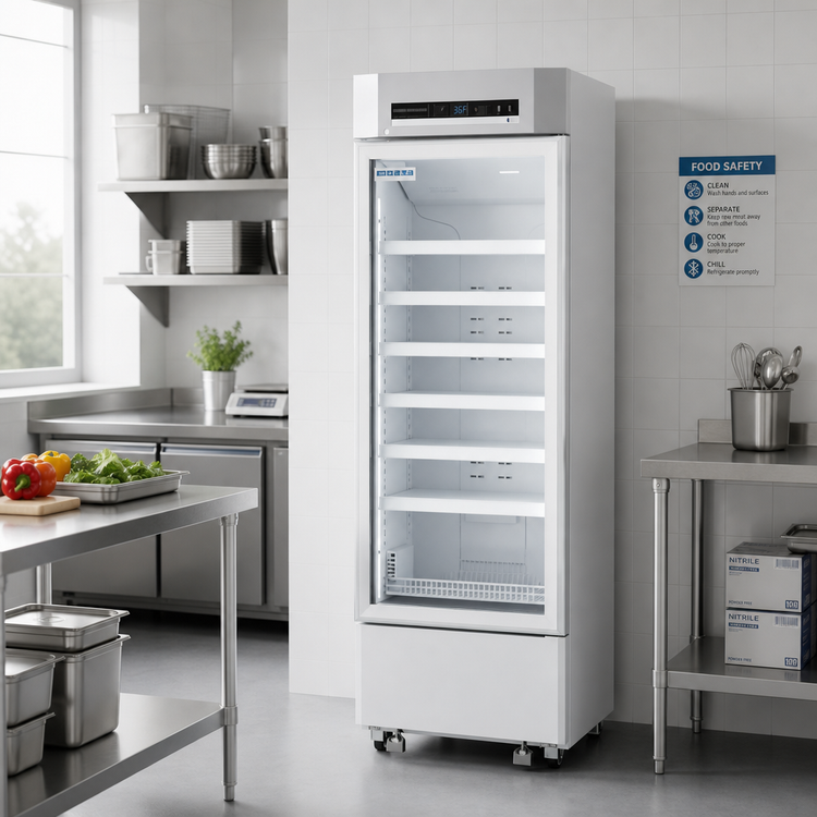 Product image #2 for Migali 14 Cu. Ft. Medical-Grade Single Glass-Door Refrigerator