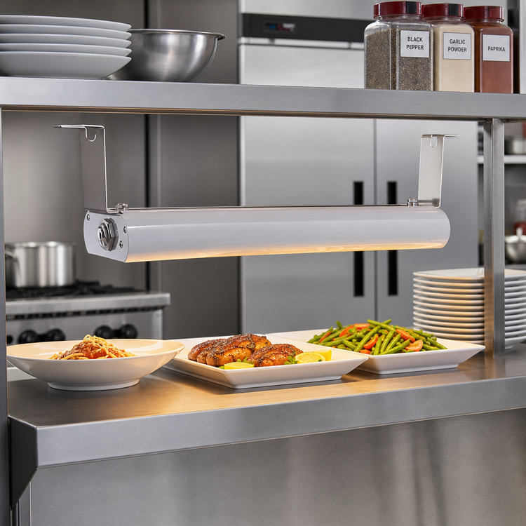 Product image #2 for Vollrath 18-Inch Low Profile Unlighted Strip Heat Lamp, 120V Direct-Wired