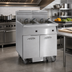 Thumbnail image #2 for Imperial 4-Battery Electric Floor Fryer with Built-In Space Saver Filter System and Tilt-Up Elements