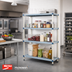 Thumbnail image #2 for MetroMax Q 4-Shelf Polymer/Wire Add-On Shelving Unit with Microban, 24