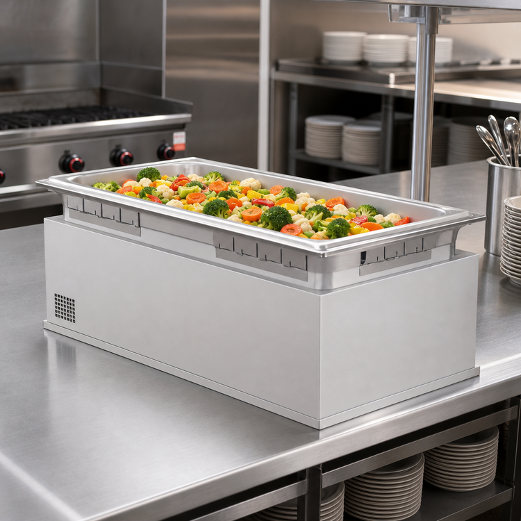 Product image #2 for Hatco Drop-In Modular Insulated Heated Well with Drain, Full-Size Pan