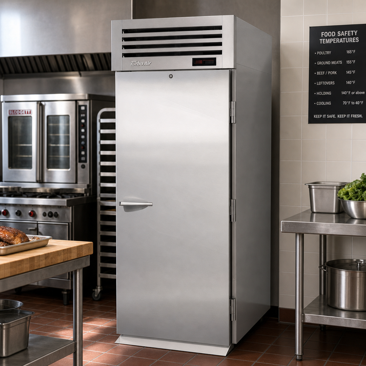 Product image #2 for Turbo Air PRO Series Roll-In Heated Cabinet with Solid Door, Single-Section, 35.51 Cu. Ft., 115V
