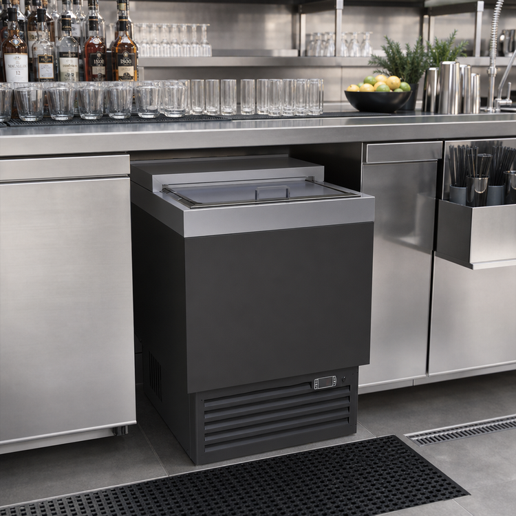 Product image #2 for Glastender MF24-B2 24-Inch Underbar Glass Froster with Top Sliding Door