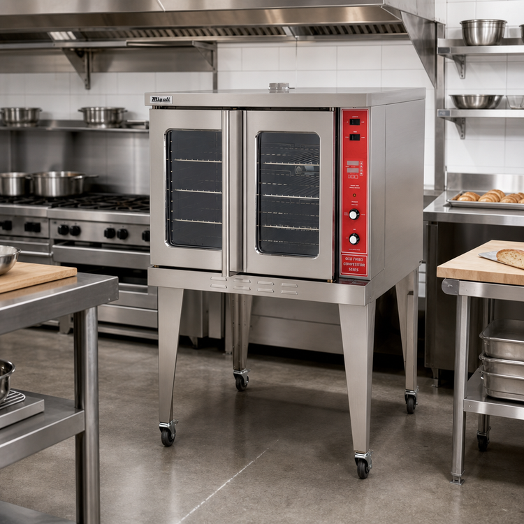 Product image #2 for Migali Competitor Series Full-Size Standard Depth Natural Gas Convection Oven, 5-Pan Capacity