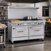 Thumbnail image #2 for Southbend Ultimate 60-Inch Gas Restaurant Range with 6 Burners, 24-Inch Griddle, Standard Oven, and Convection Oven