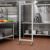 Thumbnail image #2 for Cambro Camshelving Premium Series Mobile Post Kit with Rigid Casters, 18 x 35-1/4 Inches, Speckled Gray
