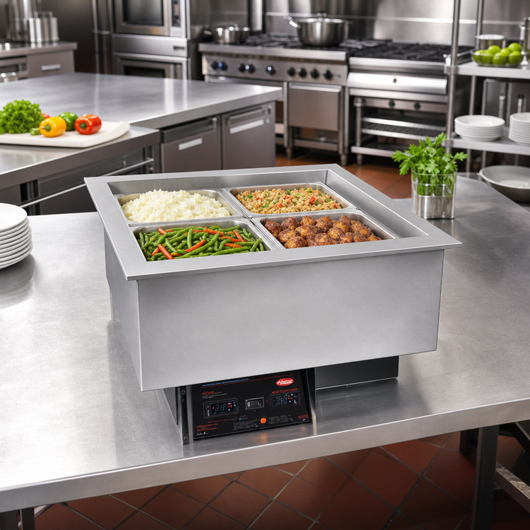 Product image #2 for Hatco HCWBIR-2DA Drop-In Hot/Cold Food Well for 2 Full-Size Pans