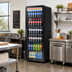 Thumbnail image #2 for True 1-Section Curved-Edge Glass Door Refrigerated Merchandiser with 5 Shelves