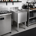 Thumbnail image #2 for CHOICE 48-Inch Freestanding Stainless Steel Underbar Drainboard, 19-Inch Deep