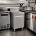 Thumbnail image #2 for Glastender Underbar Drainboard Cabinet Base with Hinged Door, 18 Inch W x 19 Inch D