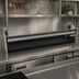 Thumbnail image #2 for Glastender 27-Inch Single Stainless Steel Speed Rail with PVC Sound-Deadening Covers