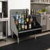 Thumbnail image #2 for Glastender Free-Standing 5-Step Stainless Steel Underbar Liquor Steps, 24 Inch W x 29 Inch D