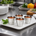 Thumbnail image #2 for American Metalcraft Hammered Stainless Steel Sauce Cup, 2.5 oz