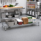 Thumbnail image #2 for Quantum 3672C 72"W x 36"D Chrome Wire Shelf, 600-800 lb. Capacity, NSF