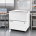 Thumbnail image #2 for Beverage-Air ST34HC-W-02 Dual Access Cold Wall School Milk Cooler, 34-Inch Wide, 12.37 Cu. Ft., White Exterior, Stainless Interior